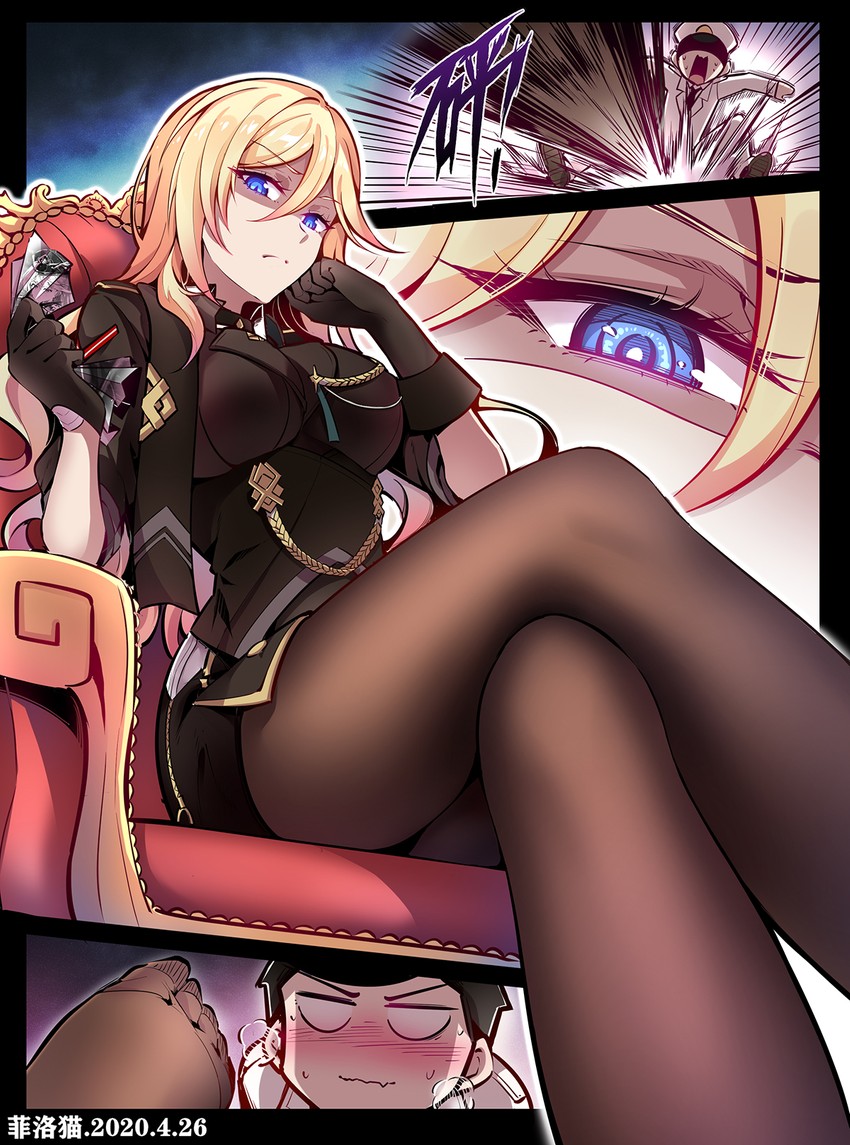durandal and captain (honkai and 1 more) drawn by fei_luo_mao