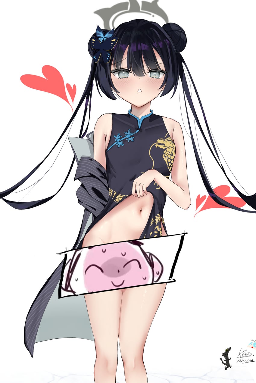 sensei, doodle sensei, and kisaki (blue archive) drawn by yume_tsugoi
