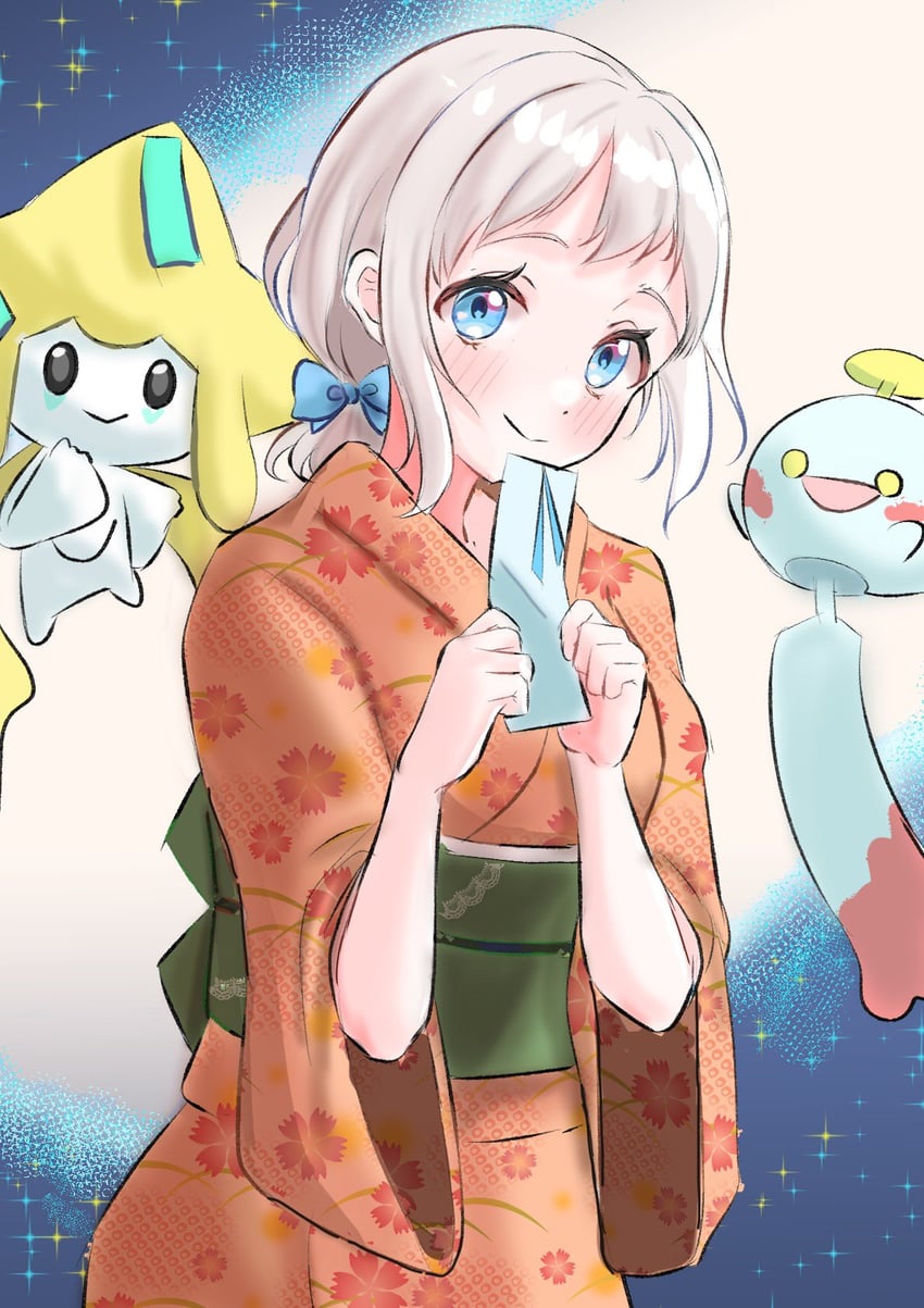 jirachi, katsuragi lilja, and chimecho (pokemon and 2 more) drawn by ojiramiiiii