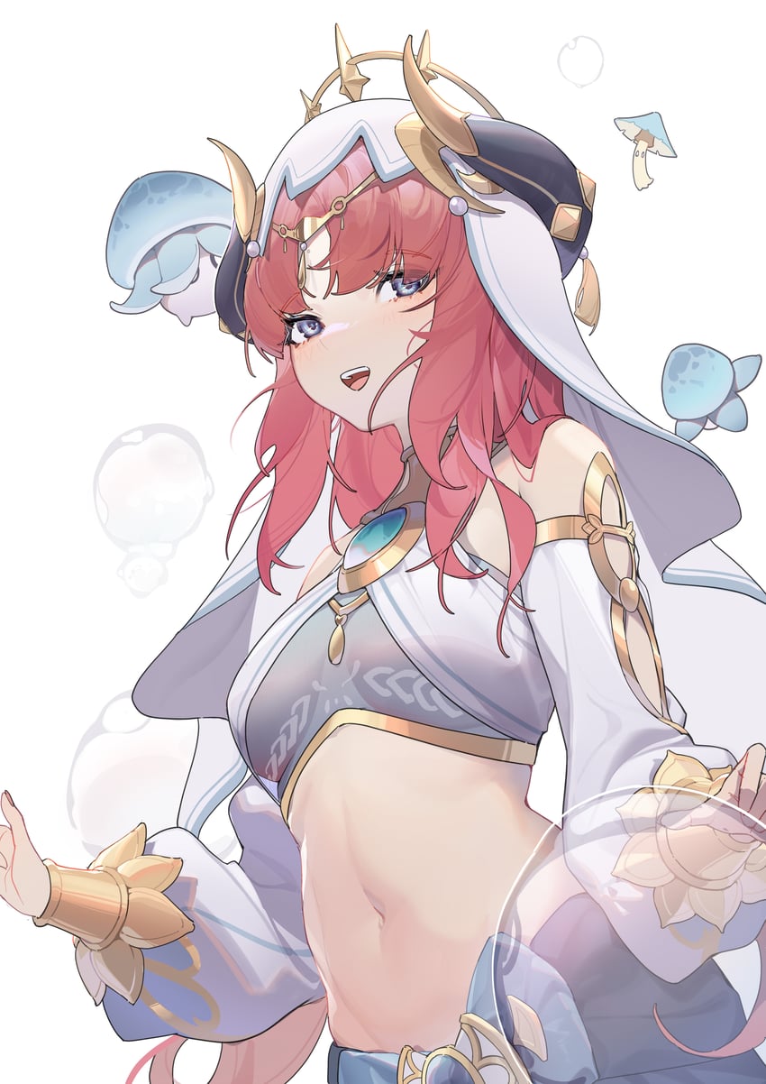 nilou and fungi (genshin impact) drawn by shui_buzhao_de_chong