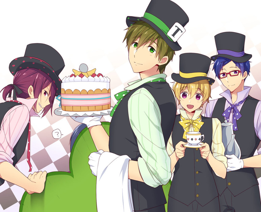 tachibana makoto, nanase haruka, matsuoka rin, and ryuugazaki rei (free!) drawn by mo_(nmnme)