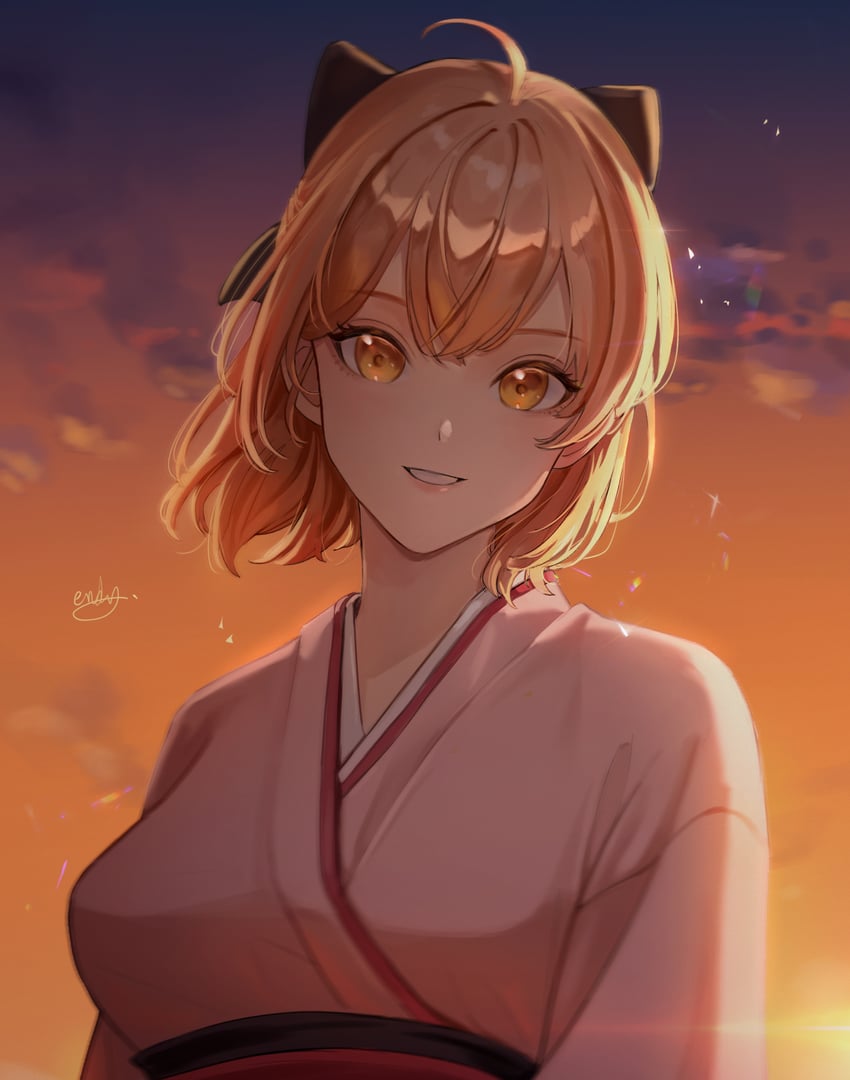 okita souji (fate and 2 more) drawn by aendi_en_d_endei