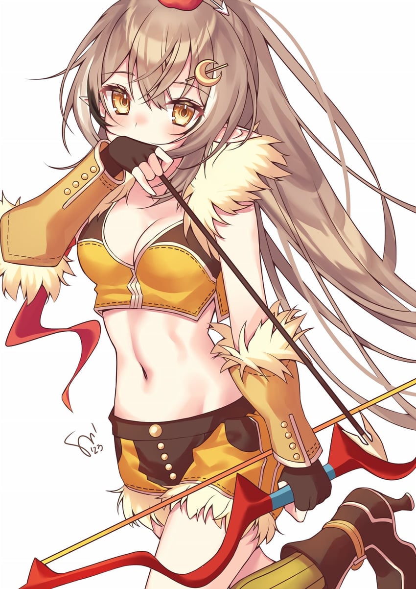 nanashi mumei and sniper (hololive and 2 more) drawn by watashishi