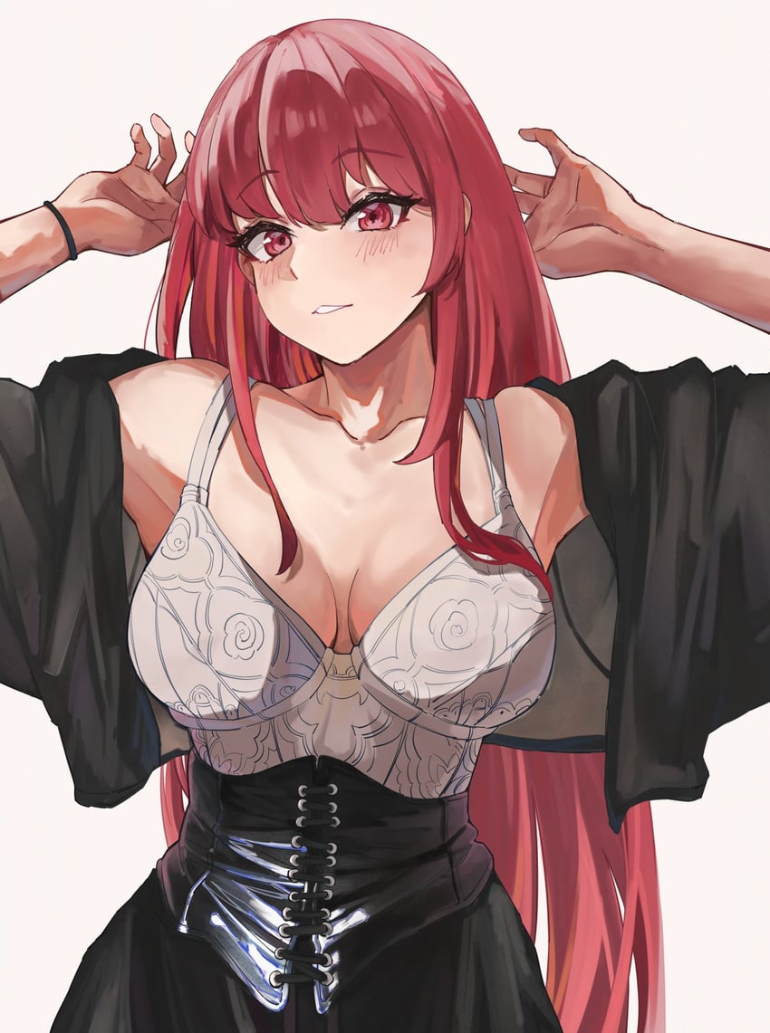 mori calliope (hololive and 1 more) drawn by mr_thecatman