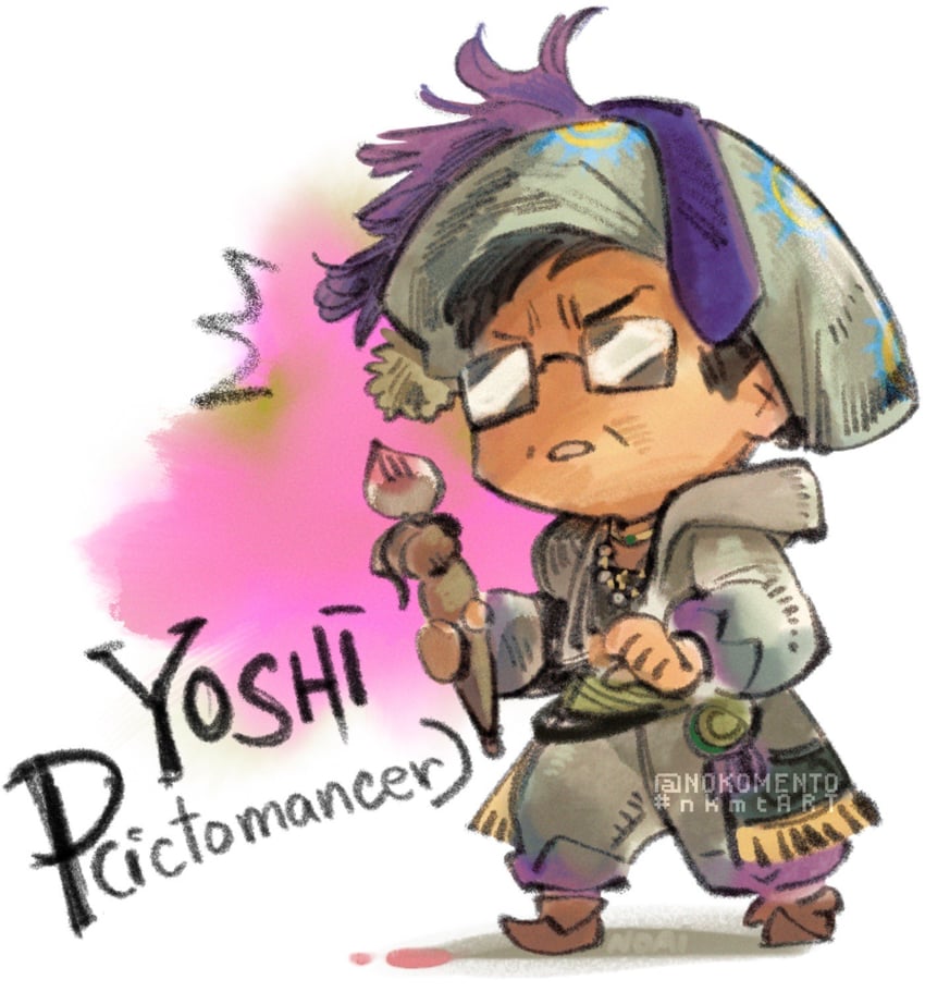 pictomancer and yoshida naoki (final fantasy and 1 more) drawn by nokomento