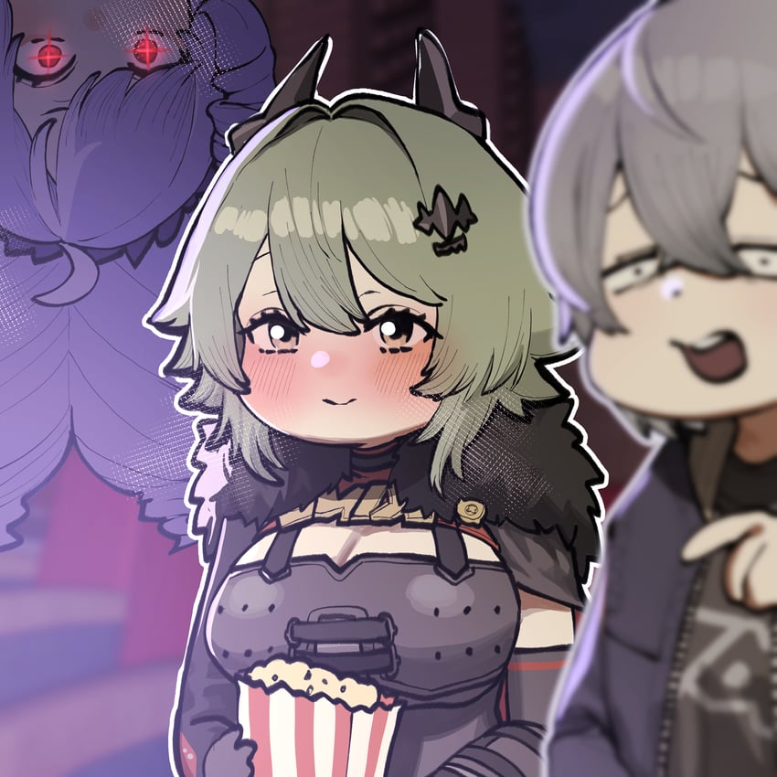 wise, vivian banshee, and caesar king (zenless zone zero) drawn by chroong
