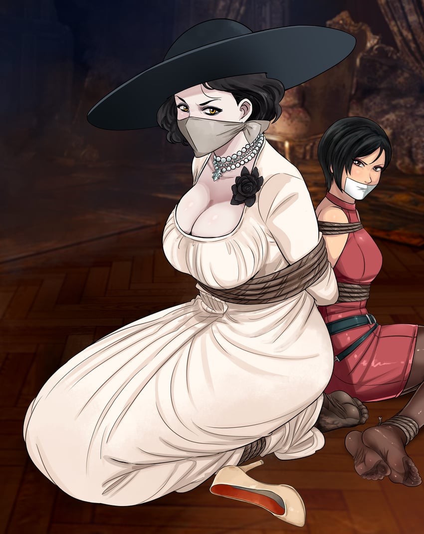 ada wong and alcina dimitrescu (resident evil and 1 more) drawn by lost_one_zero