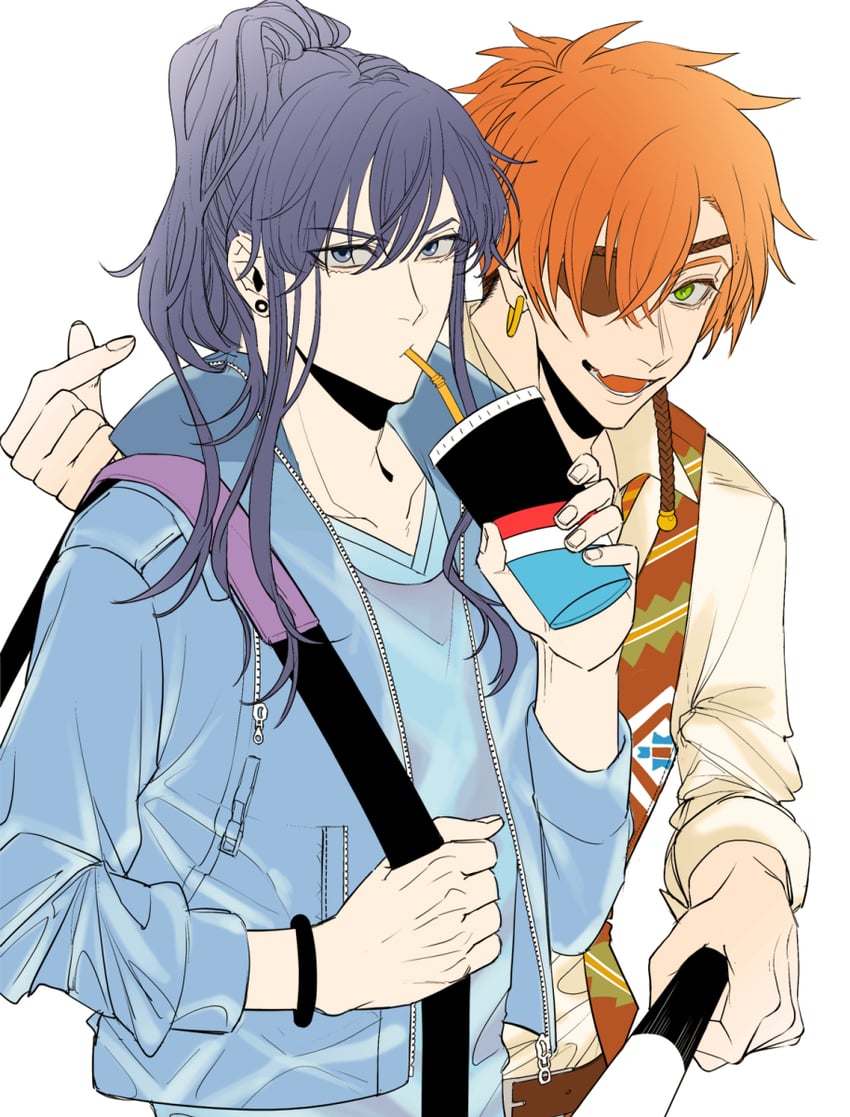 kanda yuu and lavi (d.gray-man) drawn by yuekn_oekaki