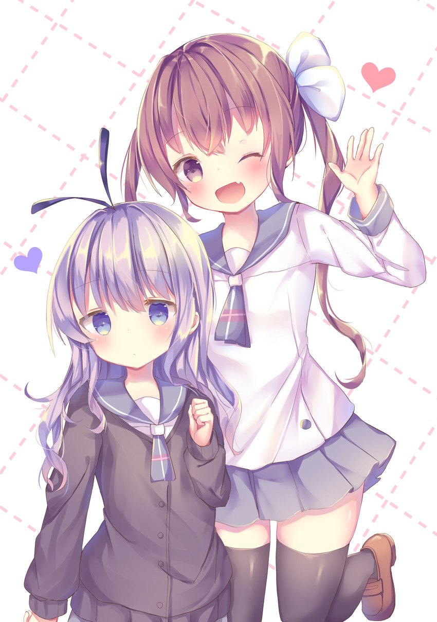 sengoku kamuri and momochi tamate (slow start) drawn by tsuruse