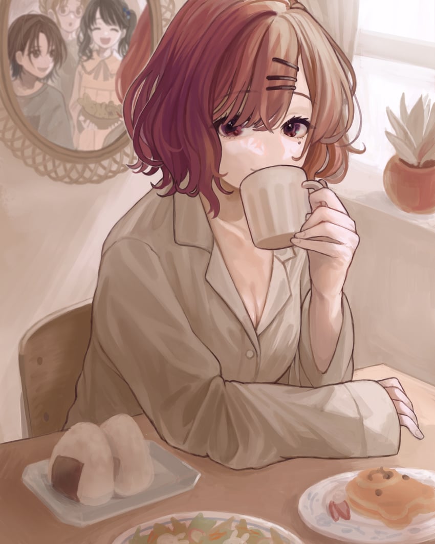 higuchi madoka, asakura toru, fukumaru koito, and ichikawa hinana (idolmaster and 1 more) drawn by tanupon