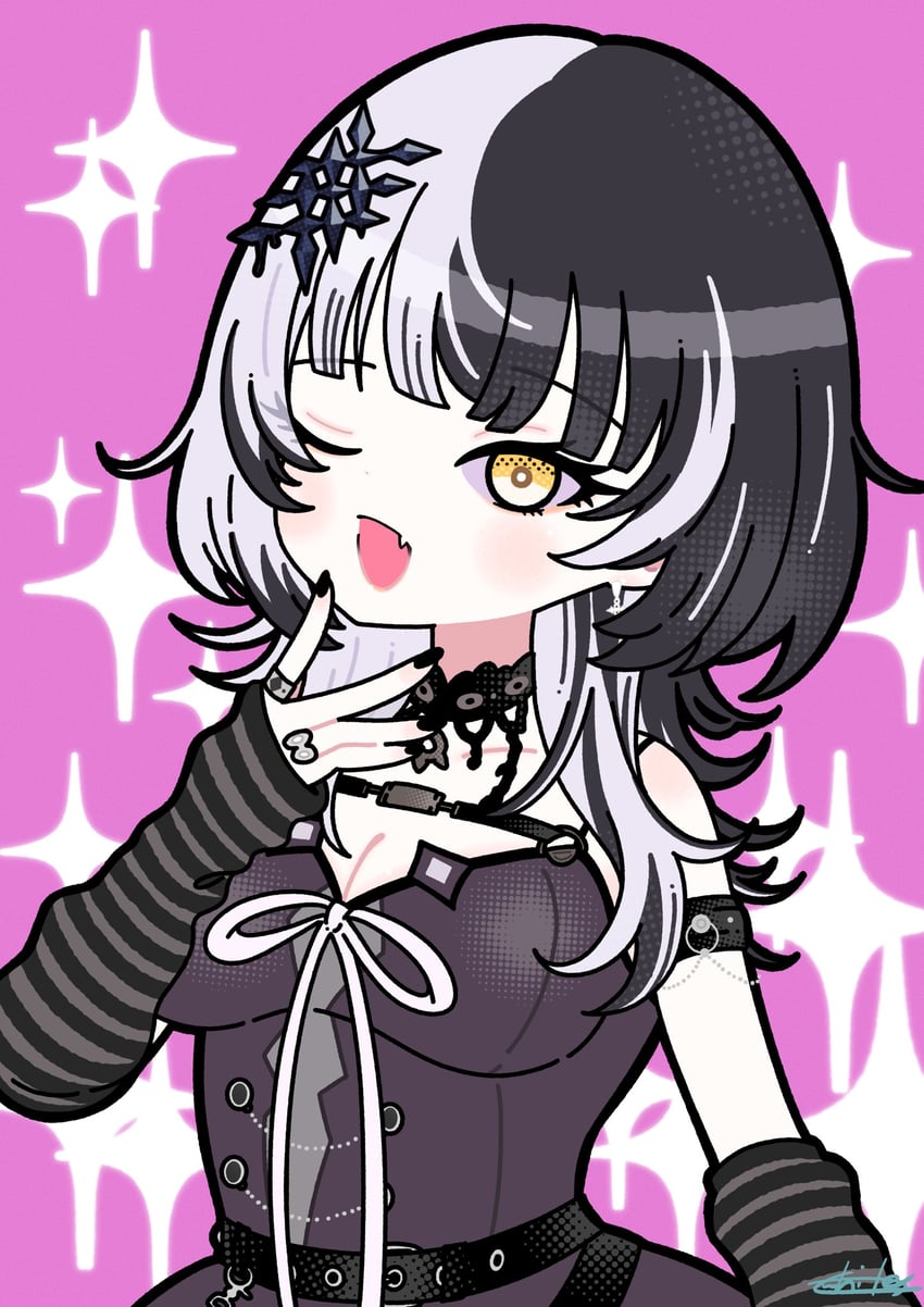 shiori novella (hololive and 1 more) drawn by pigma_01