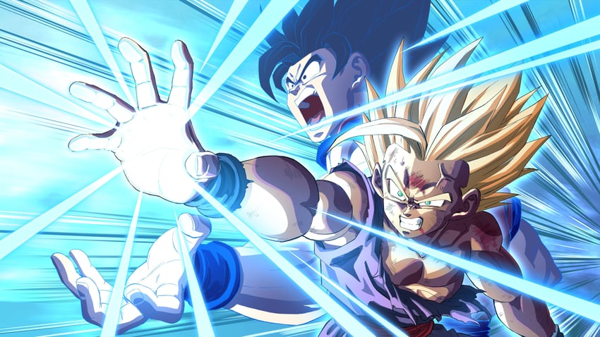 son goku and son gohan (dragon ball and 1 more) drawn by eegiiartto