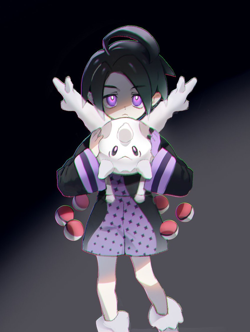 allister and galarian corsola (pokemon and 1 more) drawn by pagye
