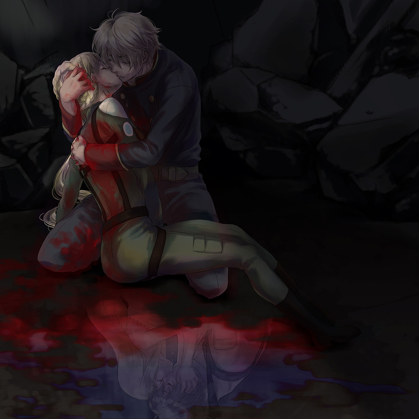 slaine troyard and asseylum vers allusia (aldnoah.zero) drawn by nana_(t-a-f)