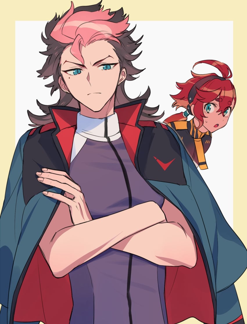 suletta mercury and guel jeturk (gundam and 2 more) drawn by cow_(shadow)