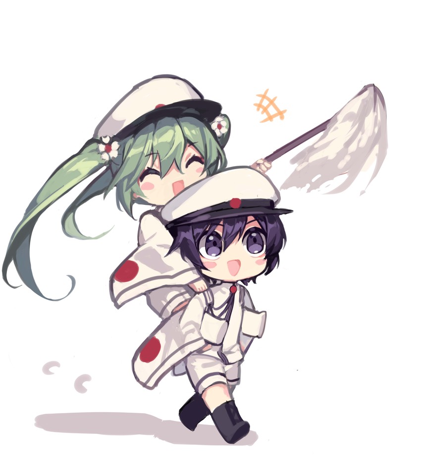 hatsune miku and kaito (vocaloid and 2 more) drawn by kazenemuri