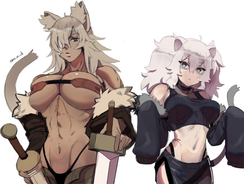 shishiro botan and ghislaine dedoldia (hololive and 1 more) drawn by sho-n-d