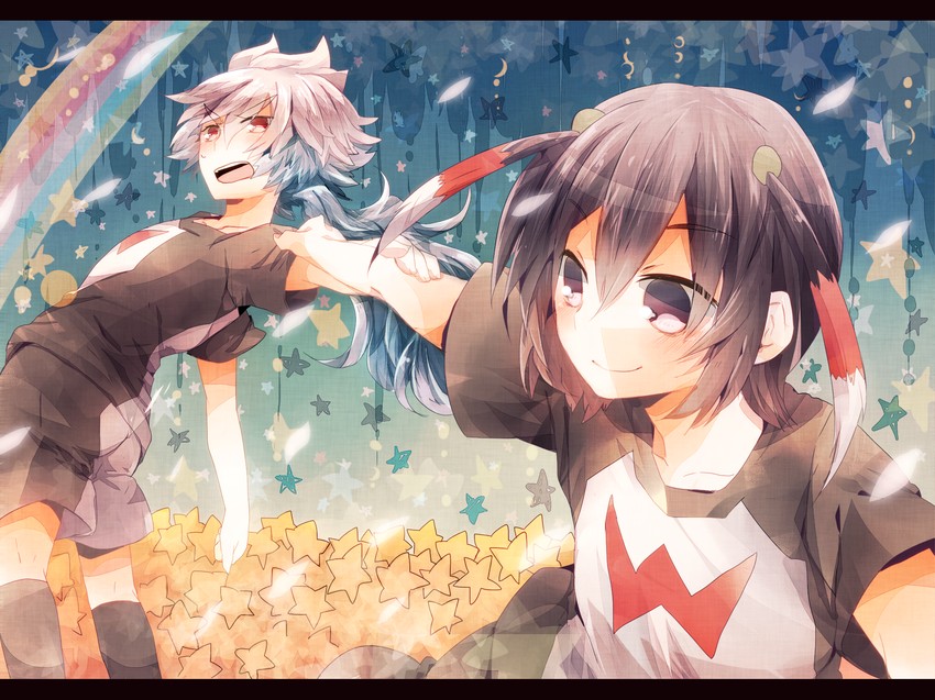 hakuryuu and shuu (inazuma eleven and 1 more) drawn by sugino_(patrassyar)