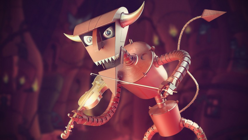 robot devil (futurama) drawn by bruno_bolognesi