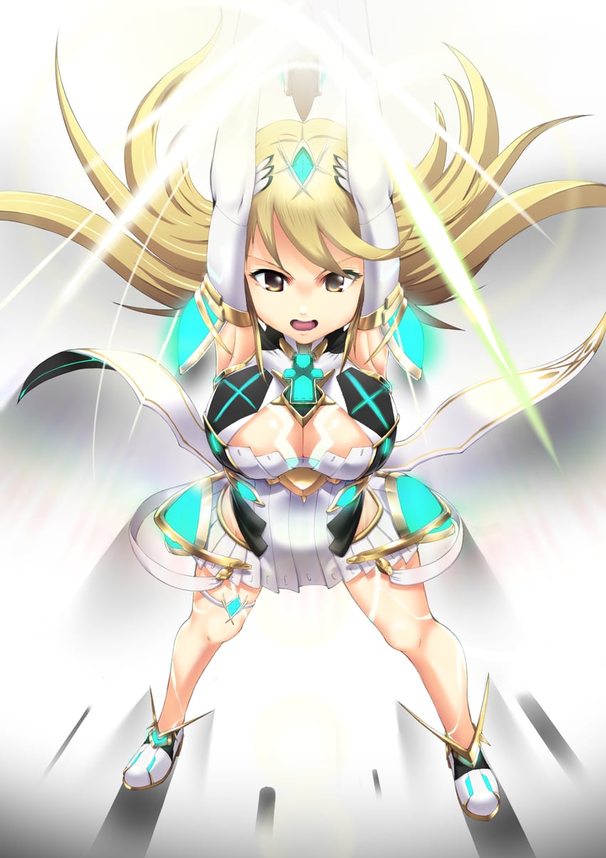 mythra (xenoblade chronicles and 1 more) drawn by magicalbroom