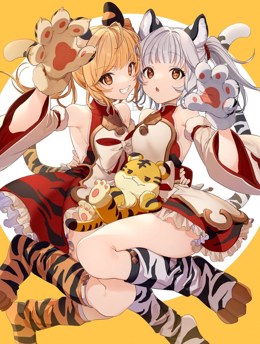 bai, huang, and laolao (granblue fantasy) drawn by feb_itk