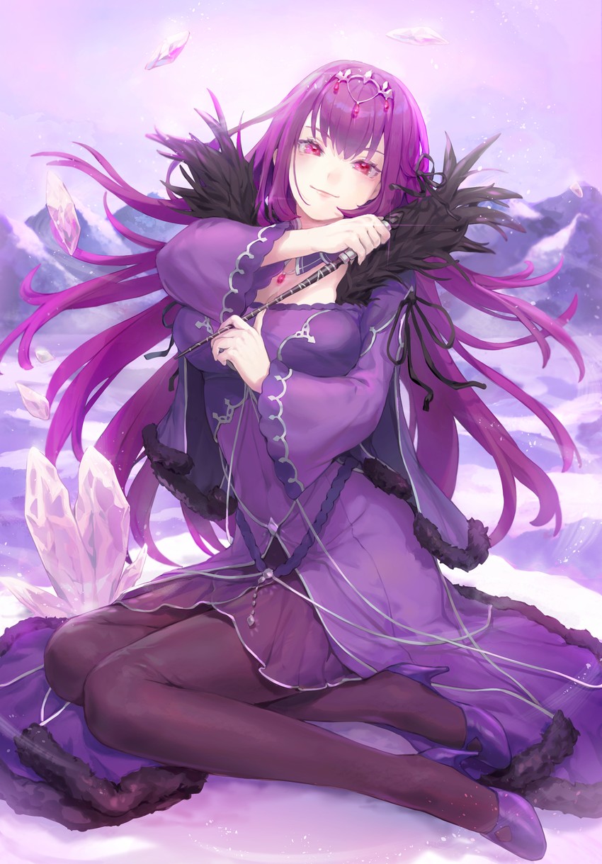 scathach and scathach skadi (fate and 1 more) drawn by bibimbub