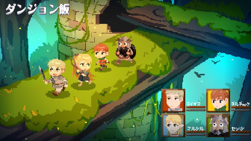 marcille donato, laios touden, senshi, and chilchuck tims (dungeon meshi) drawn by longdaoshi35763
