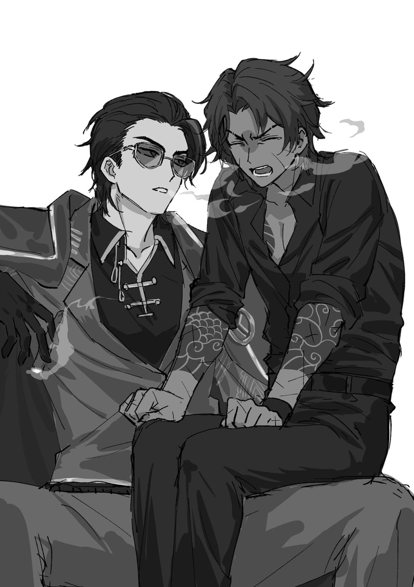 heathcliff and meursault (project moon and 1 more) drawn by killerohan