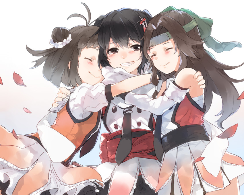 sendai, naka, jintsuu, sendai kai ni, jintsuu kai ni, and 1 more (kantai collection) drawn by meru_(merumumu)