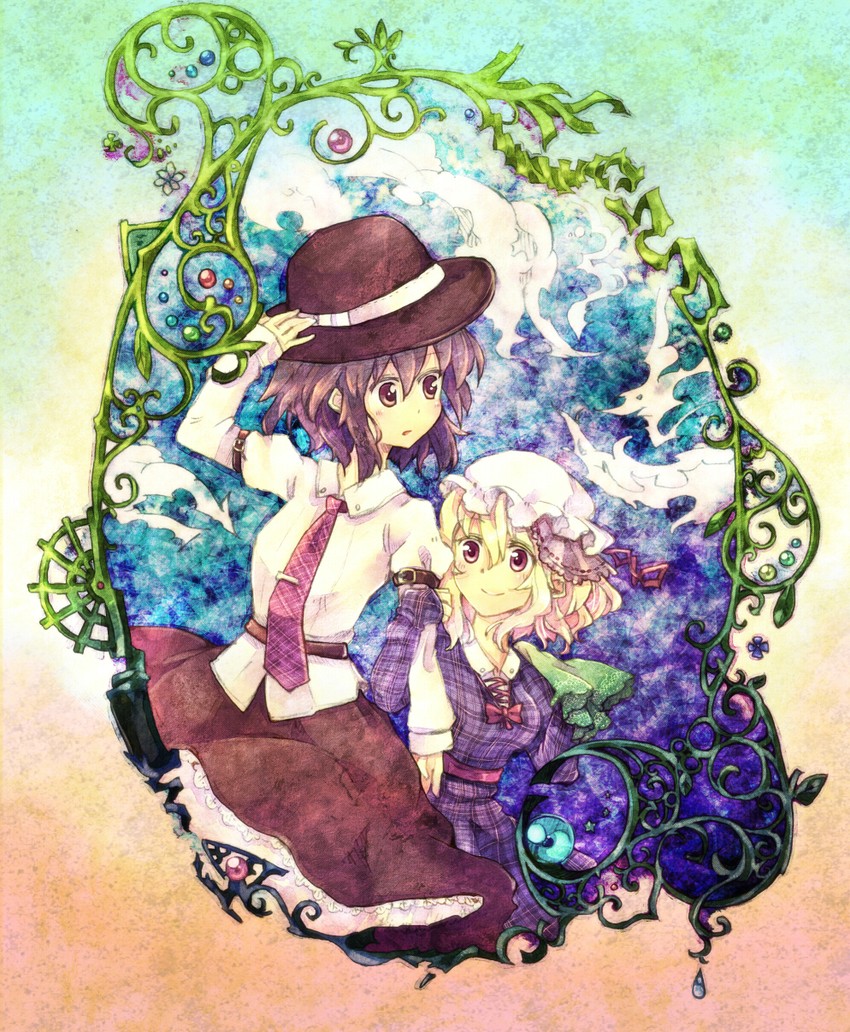usami renko and maribel hearn (touhou) drawn by yuki_sasame