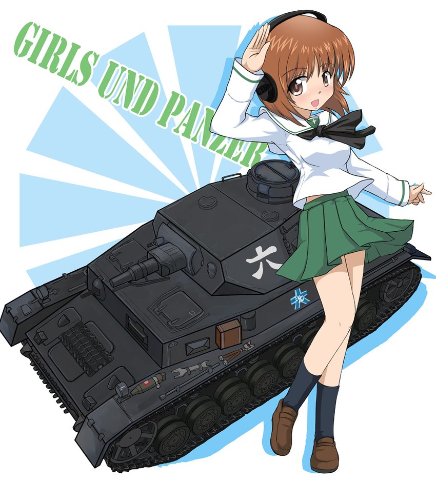 nishizumi miho (girls und panzer) drawn by cyber_(cyber_knight)