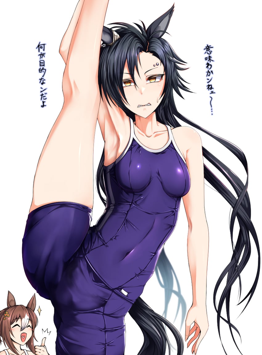 fine motion and air shakur (umamusume) drawn by tenko_(raimugi666)