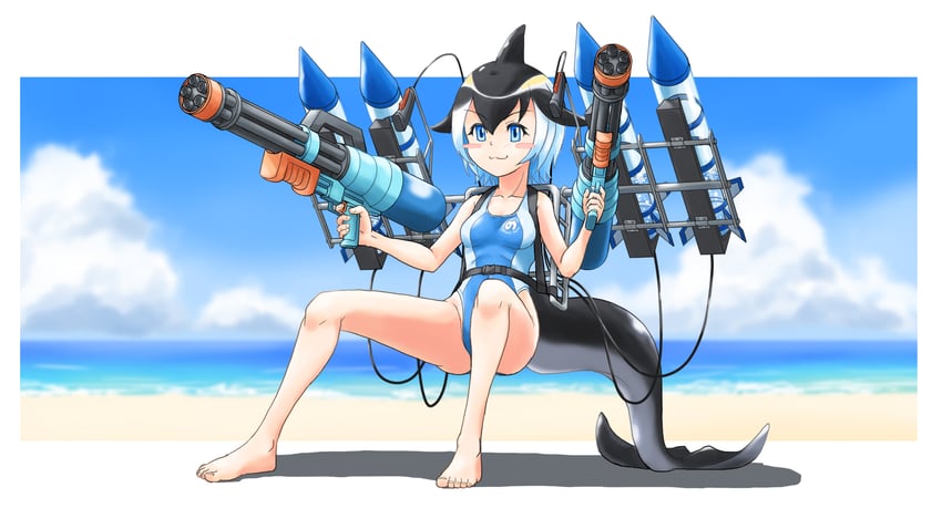 common dolphin (kemono friends and 1 more) drawn by naka_(nicovideo14185763)