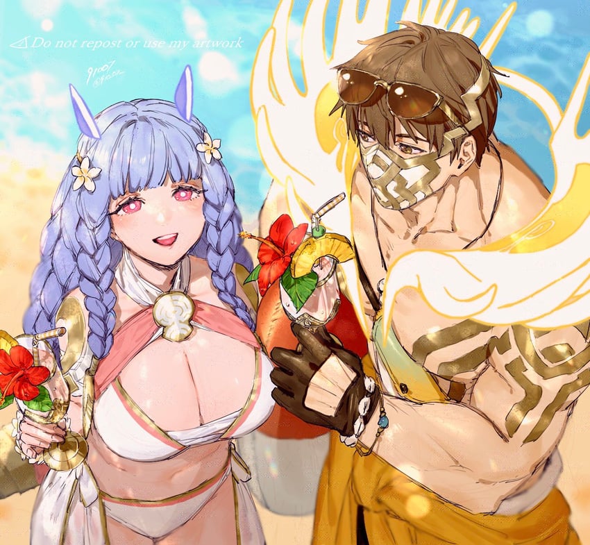 eikthyrnir and heidrun (fire emblem and 1 more) drawn by 91007