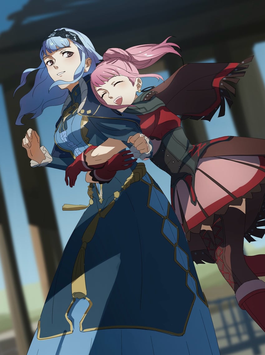 hilda valentine goneril and marianne von edmund (fire emblem and 2 more) drawn by nakmini