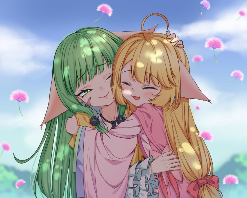 tushan susu and tushan rongrong (fox spirit matchmaker) drawn by kumu_zaisheng