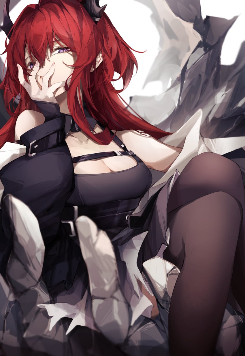 surtr and surtr's golem (arknights) drawn by ankoro_mochi