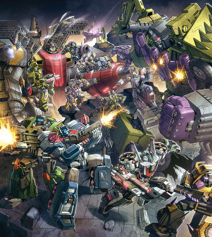 ultra magnus, jetfire, wheeljack, devastator, springer, and 8 more (transformers and 1 more) drawn by casey_w._coller and joana_lafuente