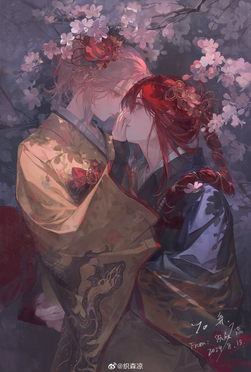 tarnished, melina, and red-haired tarnished (elden ring) drawn by zhi_senliang