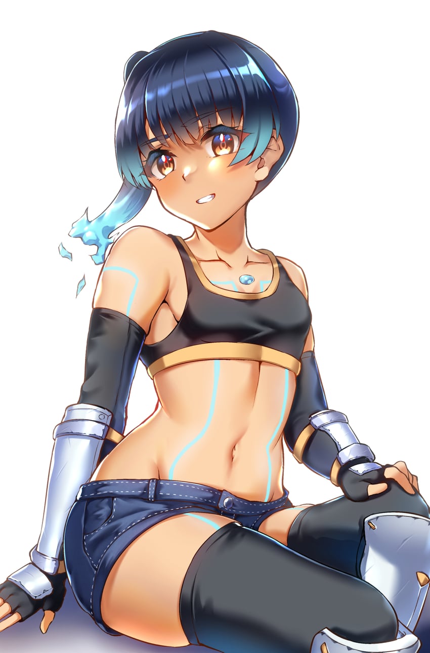 sena (xenoblade chronicles and 1 more) drawn by siebolds_demon