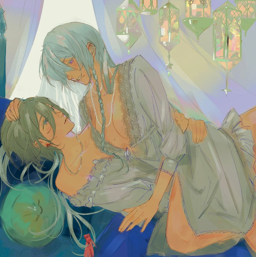 tenshouin eichi and hibiki wataru (ensemble stars!) drawn by raingoes_up