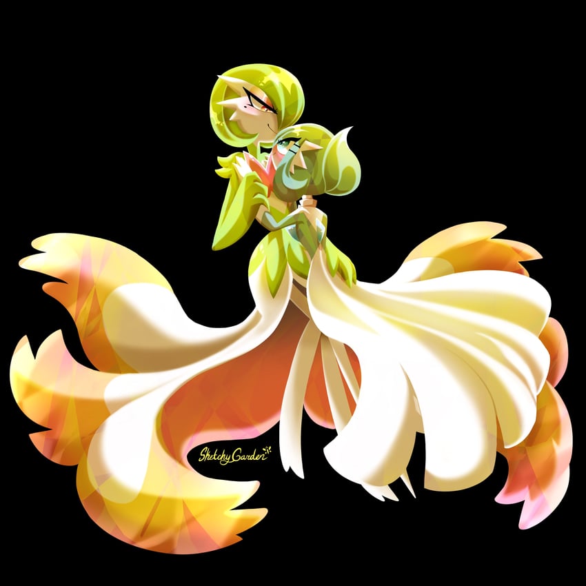 gardevoir and fleur (original and 1 more) drawn by sketchygarden