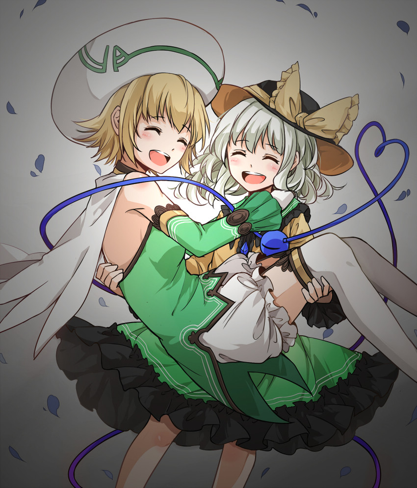 komeiji koishi and atoli (touhou and 2 more) drawn by sindre