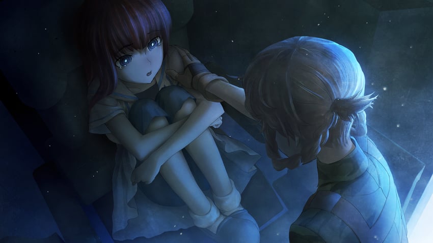 amane suzuha and shiina kagari (steins;gate and 1 more) drawn by huke