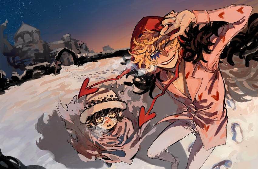 trafalgar law and donquixote rocinante (one piece) drawn by qqrusuanjun