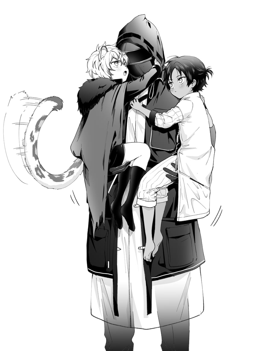 doctor, silverash, and thorns (arknights) drawn by moboj13