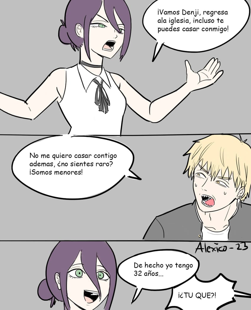 denji and reze (chainsaw man) drawn by thecooleralexico
