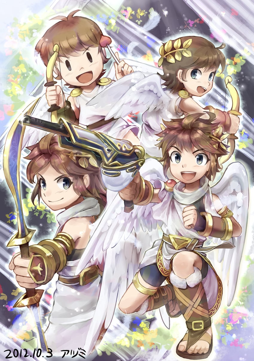 pit (kid icarus and 2 more) drawn by azumi_(tks-sd)