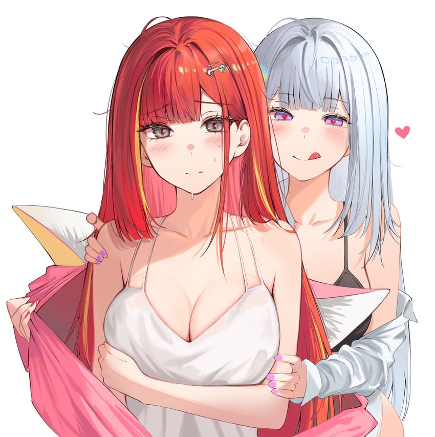 akane lize and ayatsuno yuni (stellive) drawn by talnory