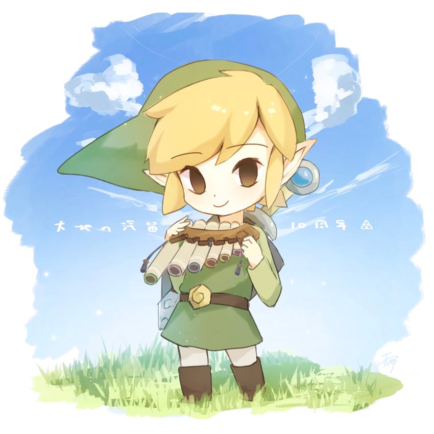 link and toon link (the legend of zelda and 1 more) drawn by tete_tuyuten